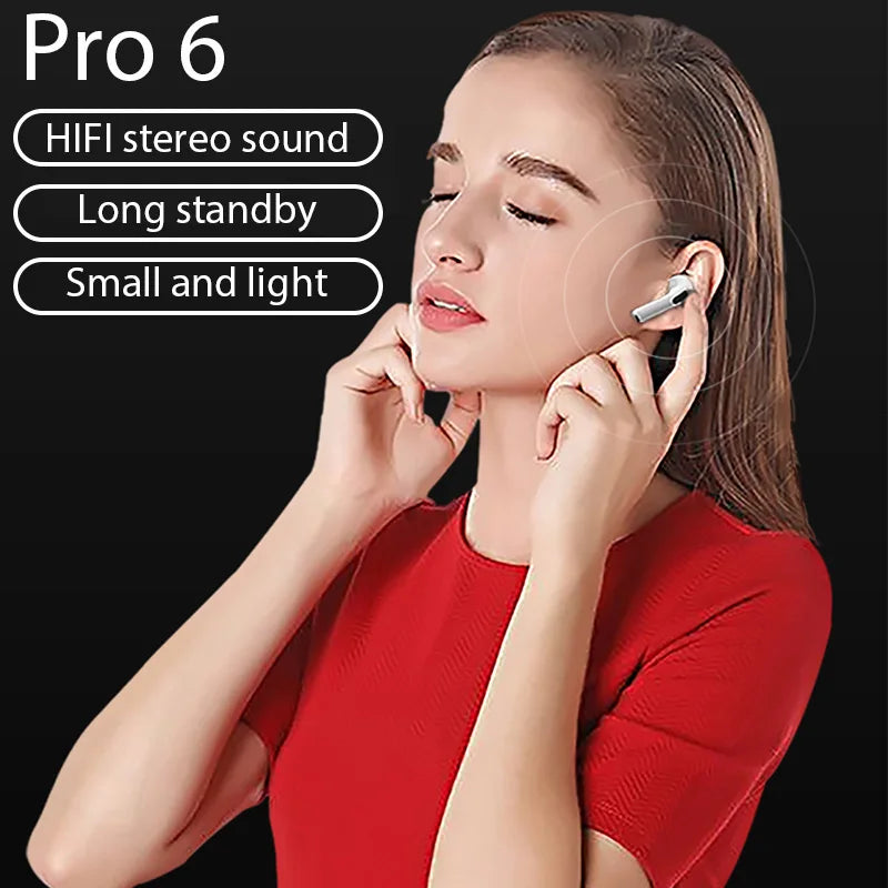 Auriculares bluetooth Pro 6 auriculares Bluetooth TWS