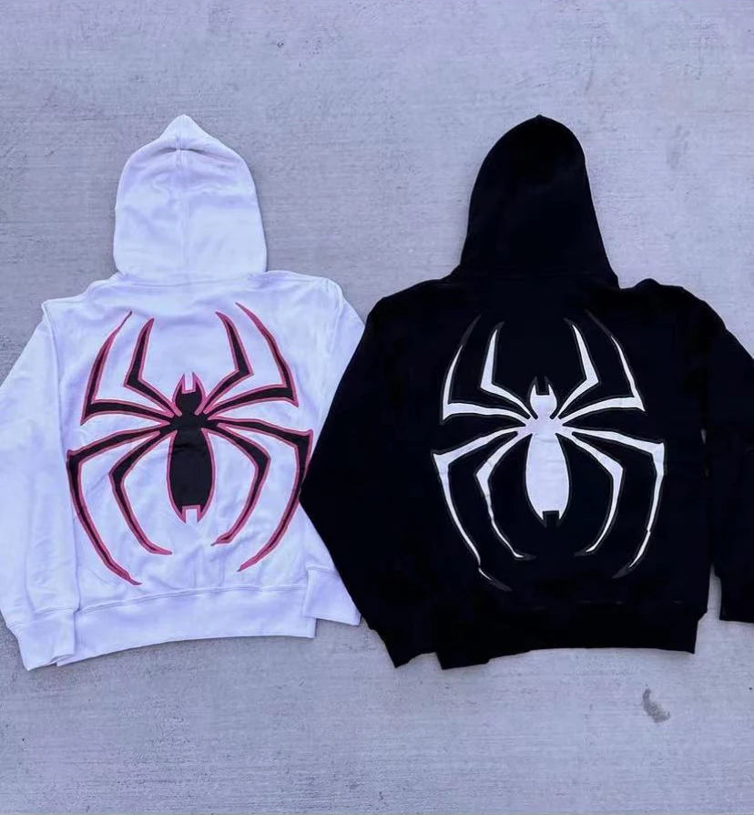 European Halloween Personalized Men's and Women's Hoodies and Hoodies Couples Large Spider Man